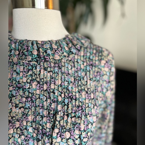 Dôen Plum Blouse in Hardwick Garden SZ XS - Picture 4 of 11